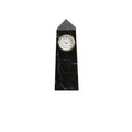 Obelisk Clock (Black Zebra)